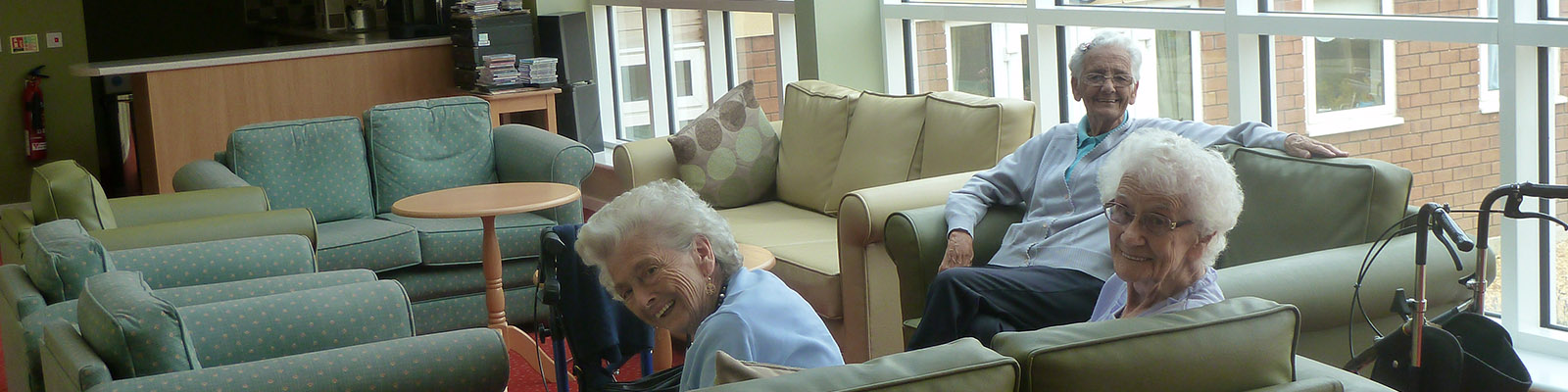 A group of residents chatting