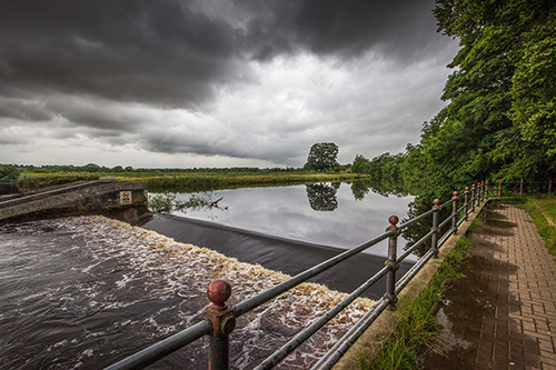 a flowing river