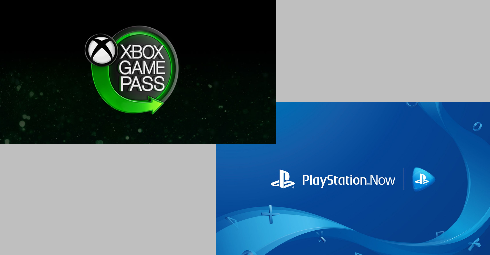 Xbox Game Pass and PS Now