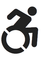 Wheelchair user logo